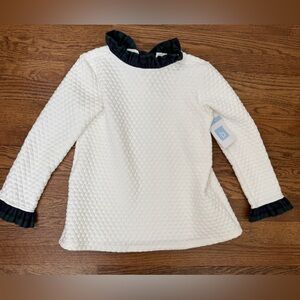 Elegant White Textured Sweater